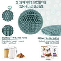 Pawpourri Food-Grade Silicon Circle Shaped Dog Lick Pad