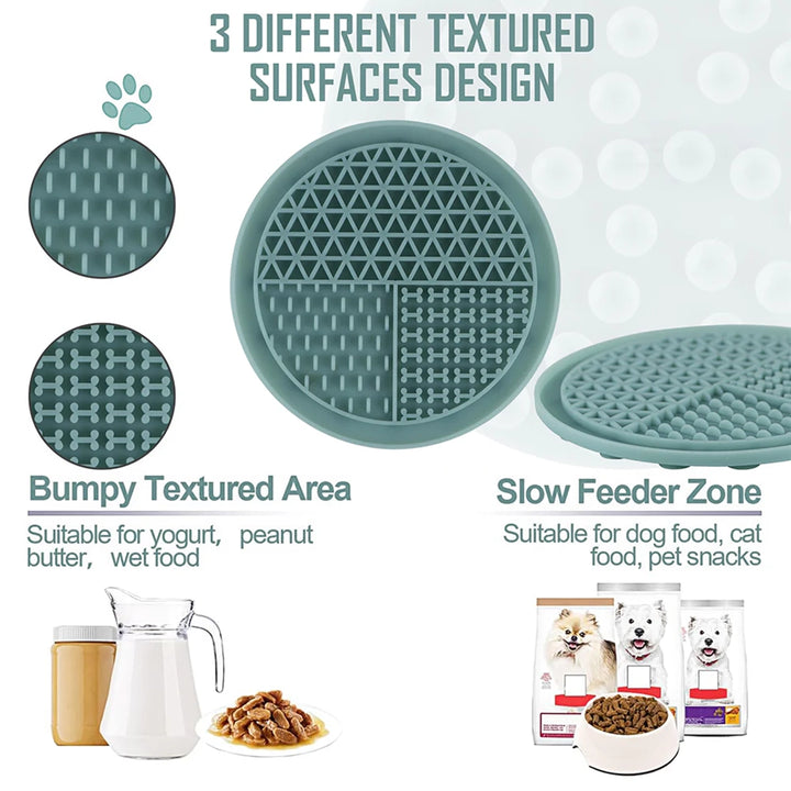 Pawpourri Food-Grade Silicon Circle Shaped Dog Lick Pad