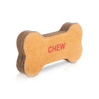 Pawpourri Bone Shaped Suede Leather Chew Dog Toy - Zigly