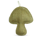 zigly natural jute mushroom-shaped cat toy with hanging loop, eco-friendly pet play