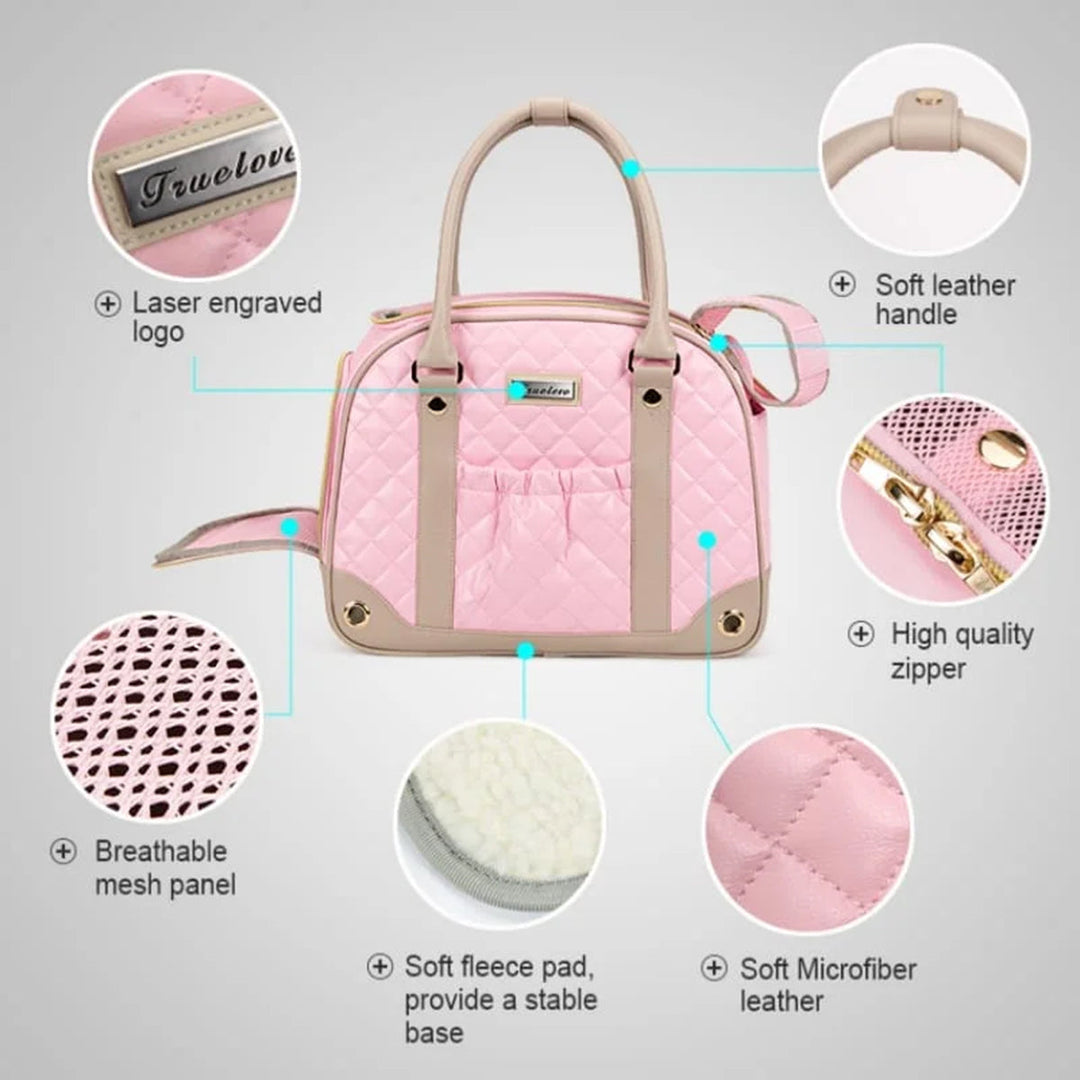 Truelove Chic Pet Travel Handbag - Pink