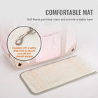 Zigly comfortable pet mat with soft fleece pad and safety snap hook for secure, warm pet base