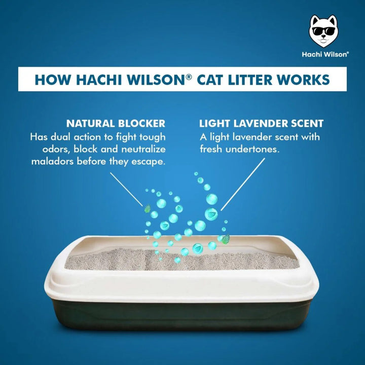 Hachi Wilson Premium 100% Natural Bentonite Cat Litter - 5kg