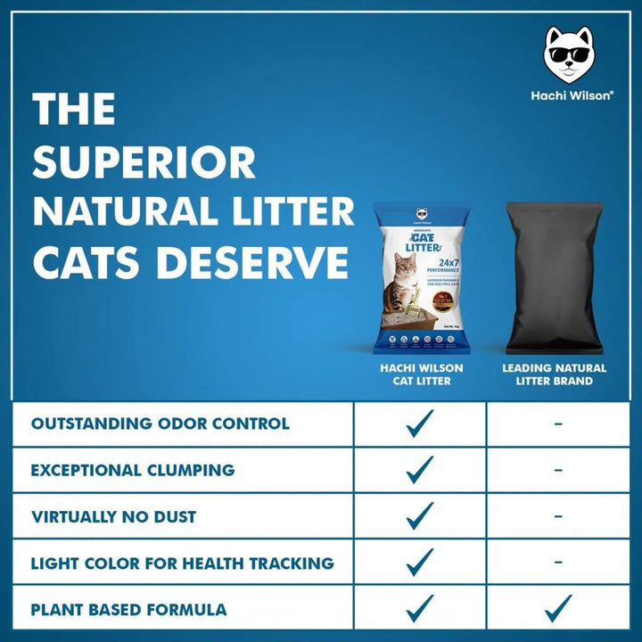 Hachi Wilson Premium 100% Natural Bentonite Cat Litter - 5kg