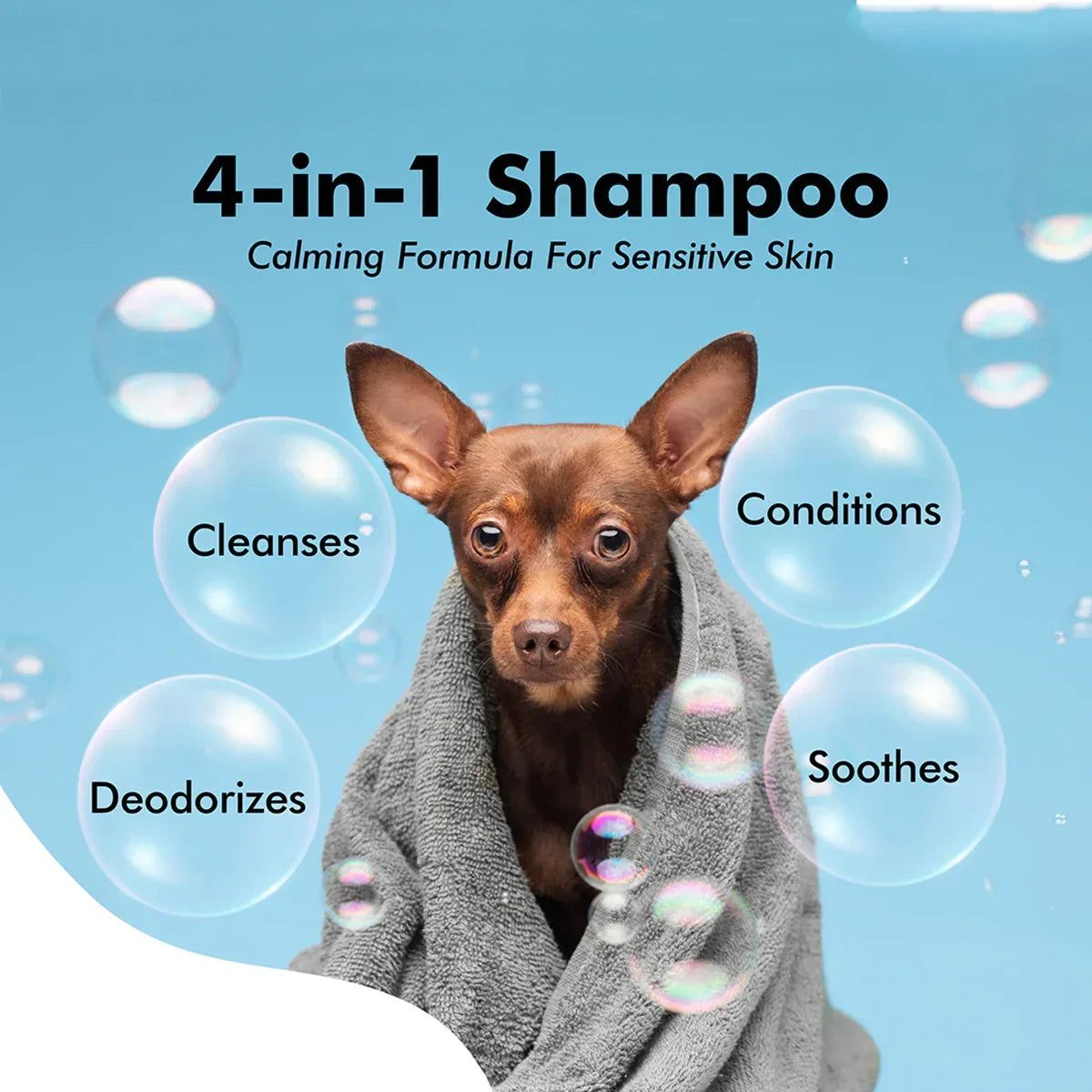 Hachi Wilson Premium 4-in-1 Dog/Cat Shampoo (USA Formulated, USFDA Approved) - 300ml - Zigly