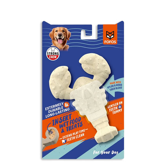 Fofos Durable Lobster Dog Chew Toy