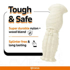 Zigly tough and safe dog chew toy made of super durable nylon and wood blend, splinter free