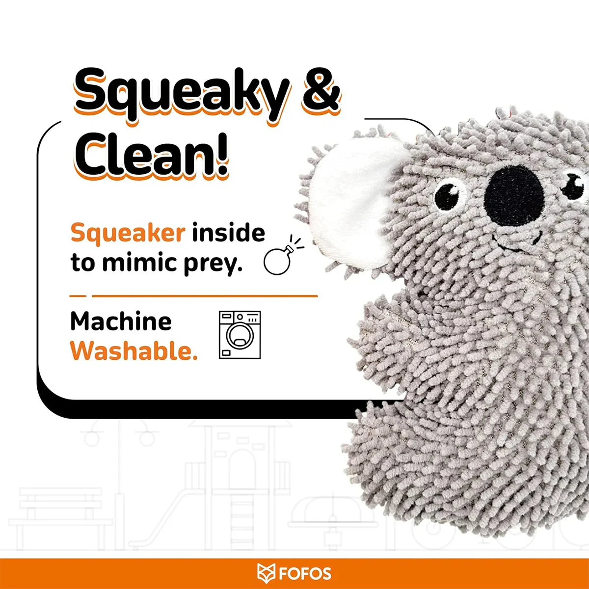 Fofos Tough Koala Dog Toy