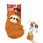 Zigly durable microfiber sloth dog toy with multiple layers, perfect for small and medium dogs