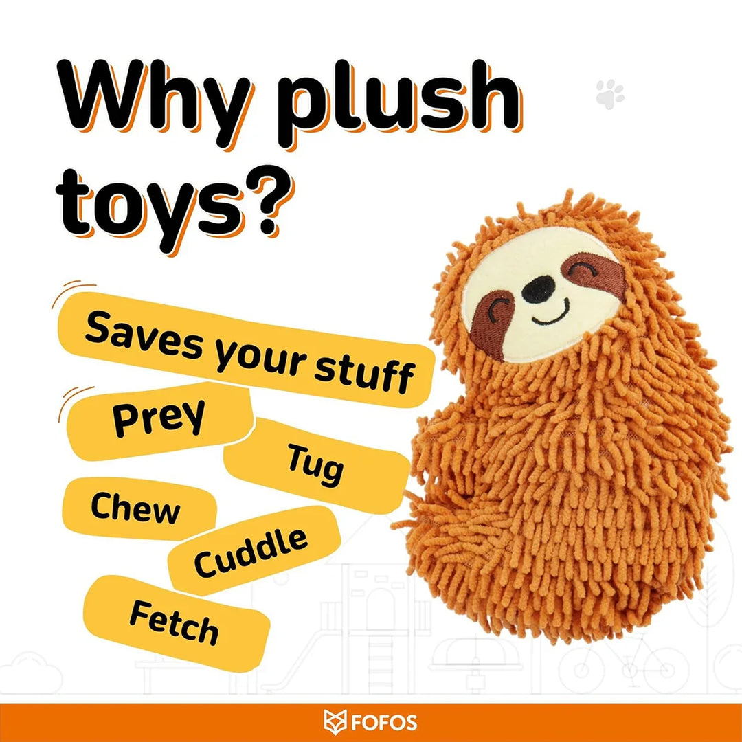 Fofos Tough Sloth Dog Toy