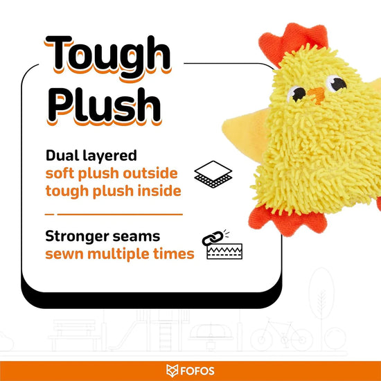 Fofos Tough Chick Dog Toy