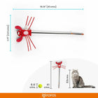 Zigly cat toy with a red lobster figure on a 41 cm wand for interactive pet play