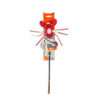 Zigly cat toy with red moving lobster and black wand for pet play and chase