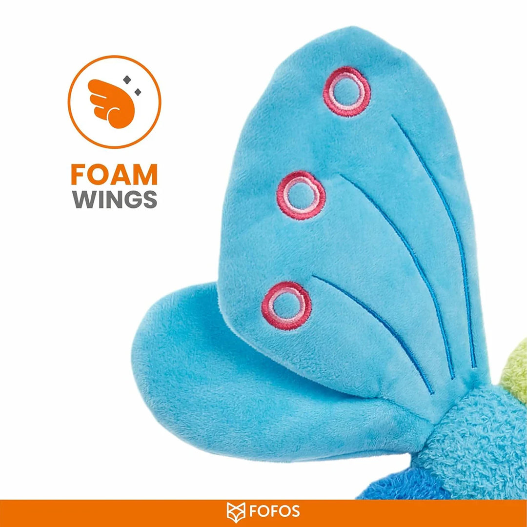 Fofos Jumbo Butterfly Dog Toy Blue
