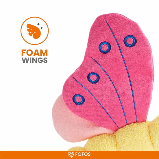Fofos Jumbo Butterfly Dog Toy Pink