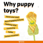 Zigly puppy toy benefits including teething relief, comforting textured chew toy by FOFOS