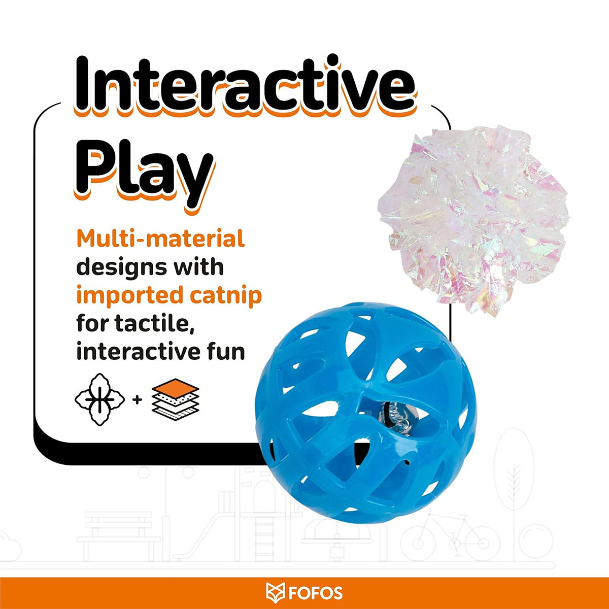 Zigly interactive cat toys with multi-material design and imported catnip for tactile play