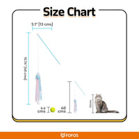 Fofos Sealife Wand Cat Toy - Pack of 4