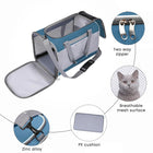FOFOS Standard Pet Carrier - Grey/Blue - 46x28x27cm