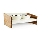 Pawpourri Magnetic Elevated Pet Diner - White