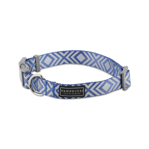 Pawpourri Blue Printed Collar For Dogs
