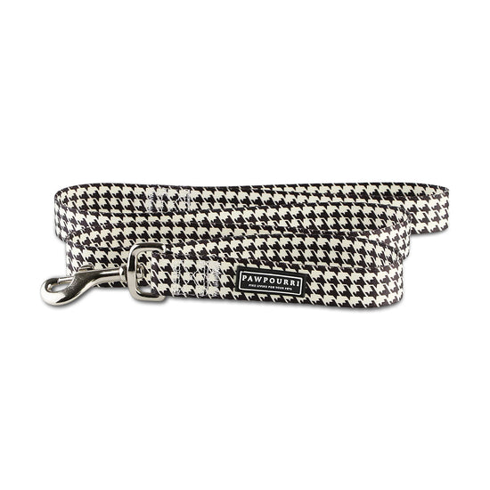 Pawpourri Houndstooth Black & White Leash For Dogs