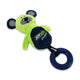 Joyser Puppy Bear With Ring Dog Toy - Green/Blue - S-M
