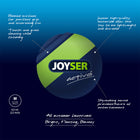 Joyser active medium dog toy ball with ribbed grip, squeaking sound, and durable Zigly design