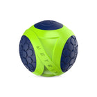 Zigly neon green and navy dog ball toy with textured grip and NETRIX branding