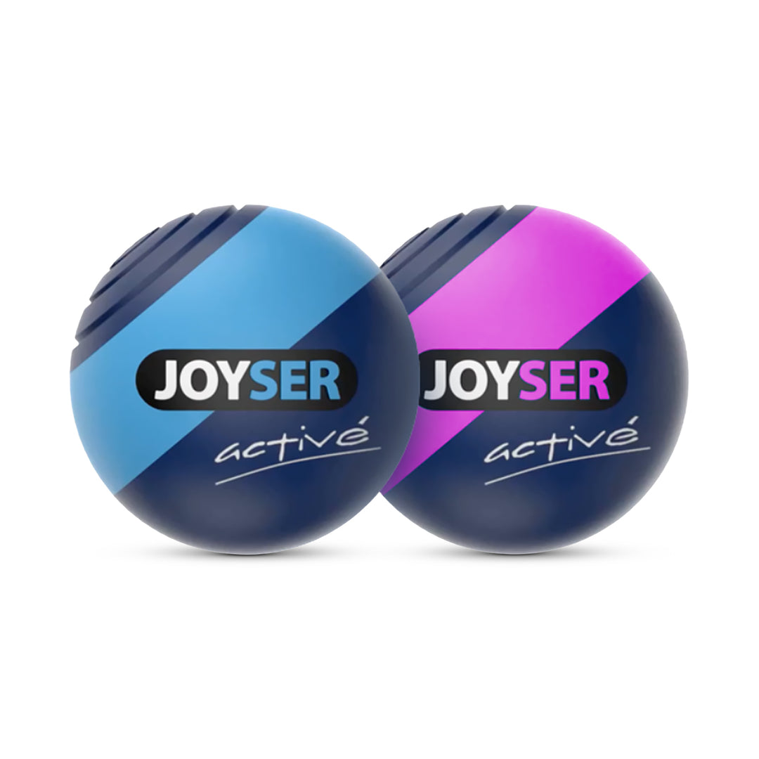 Joyser Active 2 Tpu Balls With Squeaker Dog Toy - Blue / Pink Size - M