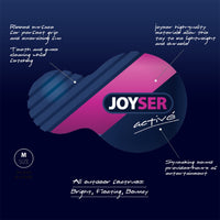 Joyser Active Tpu Duoball With Squeaker Dog Toy - G/B - M