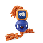 Joyser Cage Ball Rubber Ball With Robot Yellow Dog Toy - Blue - Medium