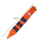 Joyser Puzzl Snake W/9 Squeakers Dog Toy - Orange - L-Xl