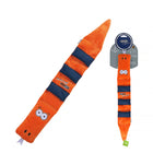 Joyser Puzzl Snake W/9 Squeakers Dog Toy - Orange - L-Xl
