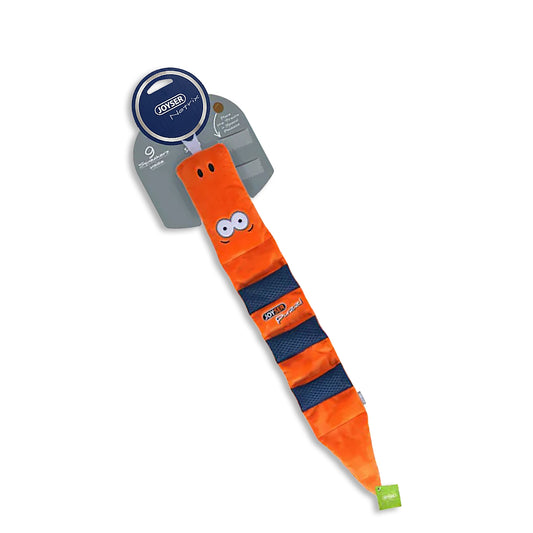 Joyser Puzzl Snake W/9 Squeakers Dog Toy - Orange - L-Xl