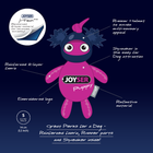 Zigly JOYSER puppy dog toy with reinforced fabric, rubber helmet, squeaker, and reflective details