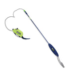 Zigly Joyser interactive cat toy with green mouse and blue wand on white background