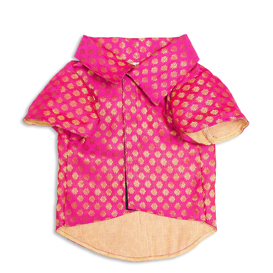 Pawgy Pets Occassion Wear Dog Shirt Pink