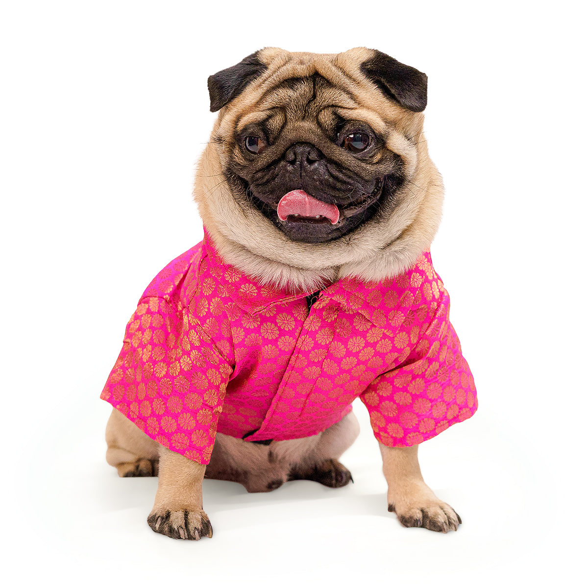 Pawgy Pets Occassion Wear Dog Shirt Pink