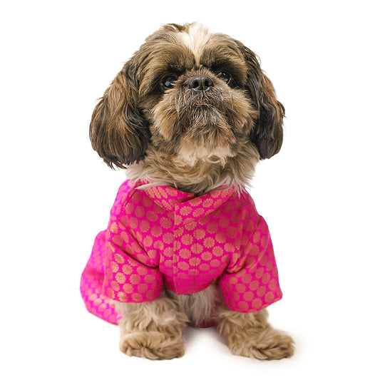Pawgy Pets Occassion Wear Dog Dress Pink