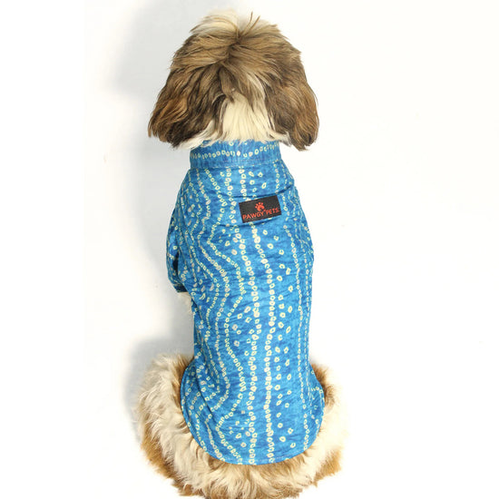 Pawgy Pets Blue Bandani Dog Kurta