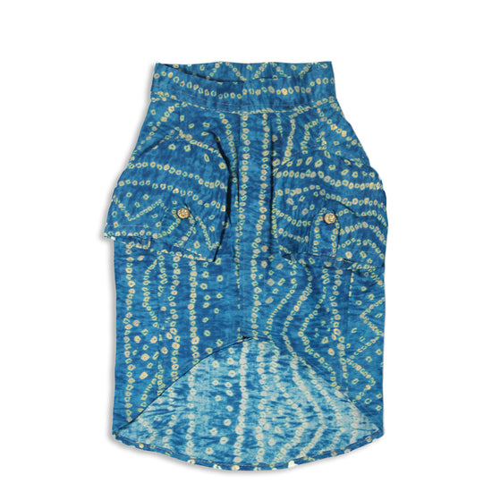 Pawgy Pets Blue Bandani Dog Kurta