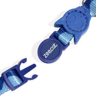 Zee.cat blue adjustable cat collar with quick-release buckle and zigly design detail