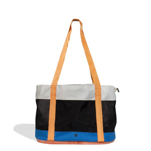 Zee Cat Cat Carrier Polo in white, black, and blue colors from zigly