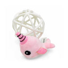 FOFOS Pink Unicorn In A Cage Catnip Cat Toy