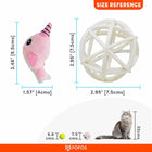 FOFOS Pink Unicorn In A Cage Catnip Cat Toy