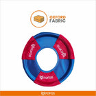 FoFos dog frisbee toy in blue and red Oxford fabric for durable pet play - zigly