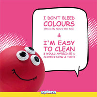 Squeeezys Latex Monster Ball Dog Toy - Red