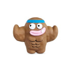 Zigly muscular brown figurine with blue headband and goofy facial expression