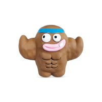 Squeeezys Latex Monster Brother Dog Toy Brown
